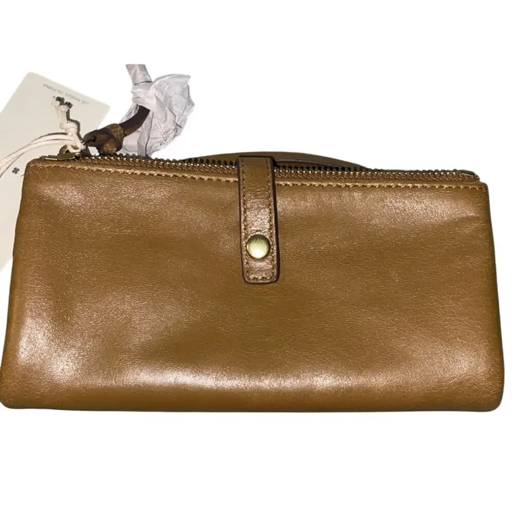 Lucky Brand Koda Leather Wallet Topanga Tan NWT Boho minimalist staple capsule